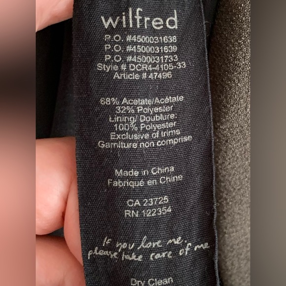 Wilfred Mayet Moto Jacket / Blazer Olive Green Fully Lined XSmall Crepe - Picture 6 of 7